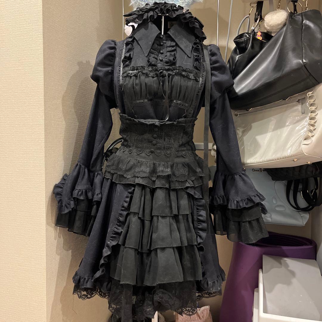 marble ブラウス＆スカートセットアップ風全身コーディネートワンピース