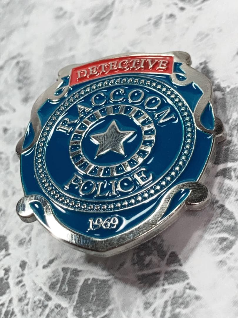 バイオハザード ラクーンシティ 警察バッジ ピンバッジ ブルー」jo-db