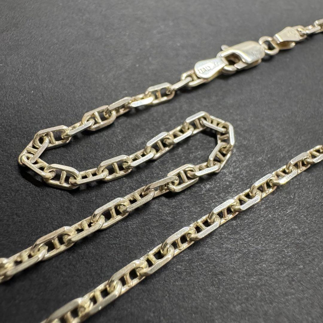 【イタリア製 45㎝】アンカーチェーン ネックレス silver925