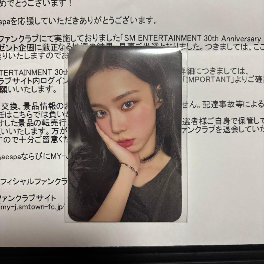 aespa ウィンター SM30周年トレカ スリーブ未開封品
