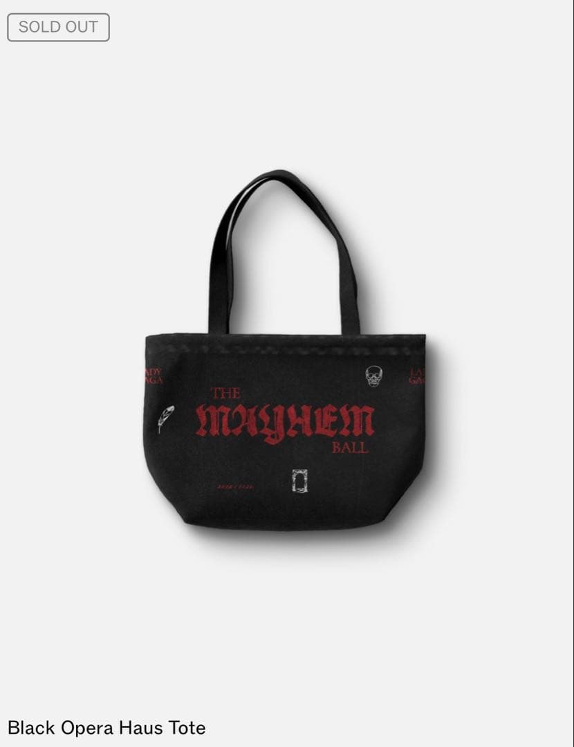 ラスト1個)レディーガガ VIPGOLD 最前列 トート 黒〜最安値〜 - メルカリ