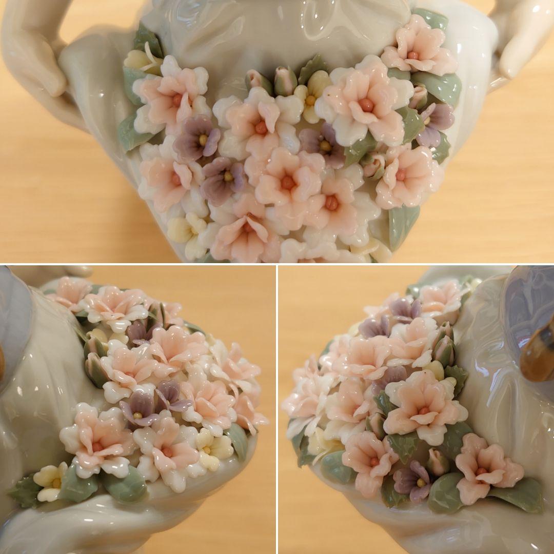 極美品 欠損無】LLADRO リヤドロ No.6756『たくさん摘めたよ