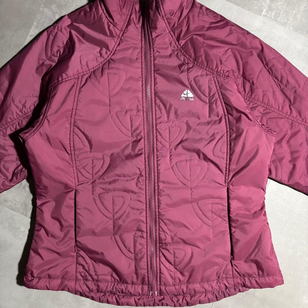 00s NIKE ACG ナイキ パフジャケット ピンク y2k 短丈 総柄 - メルカリ