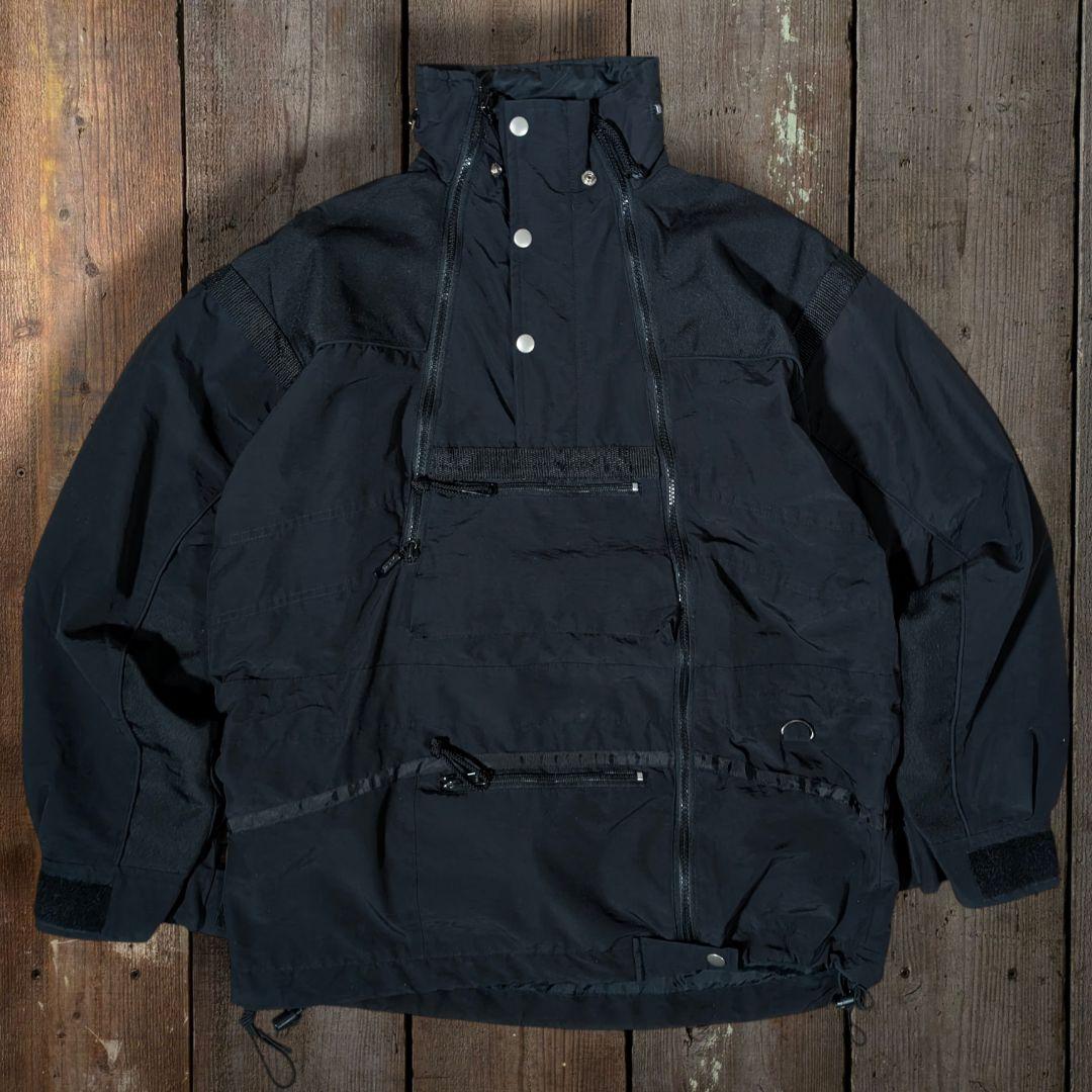 00s　テクニカルウェア　アノラックプルオーバー　多機能　ギミック　ミリタリー 00s テクニカルウェア アノラックプルオーバー 多機能 ギミック ミリタリー