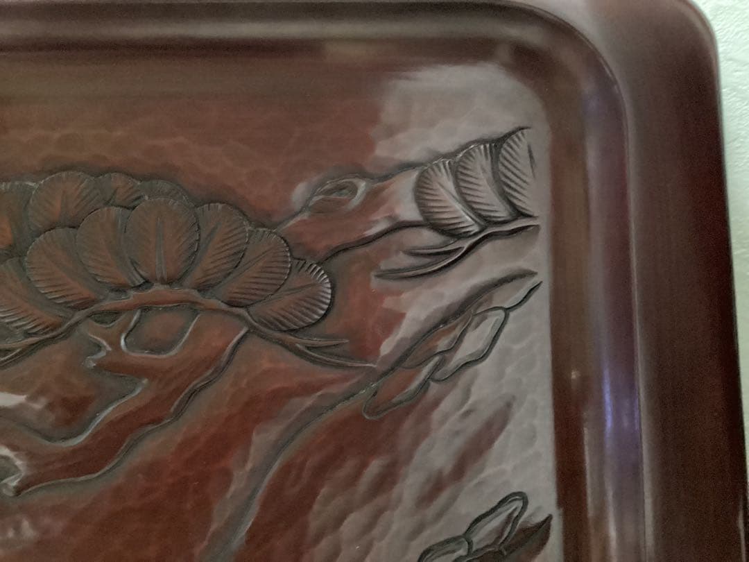 鎌倉彫 八勝堂 角型盆 伝統工芸品 - メルカリ