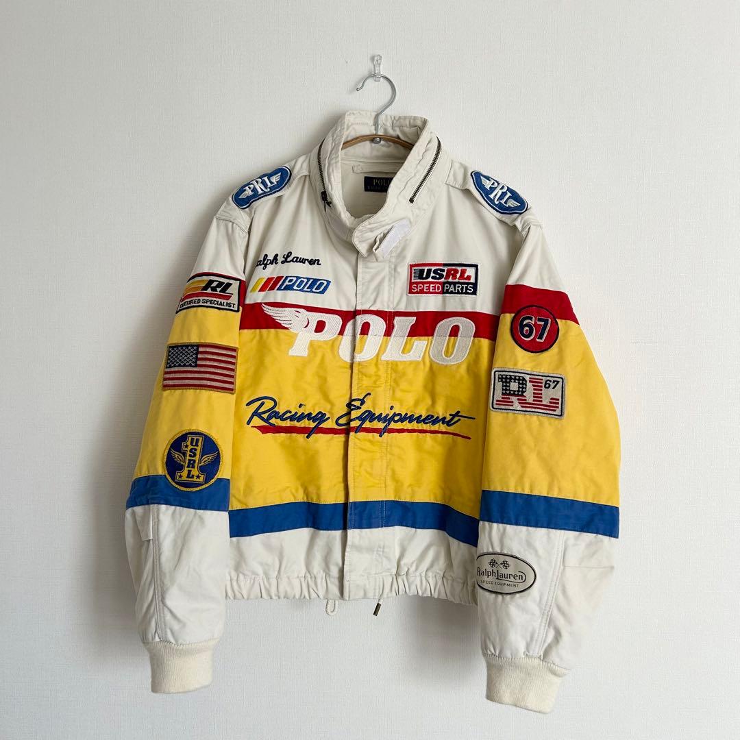 POLO RALPH LAUREN レーシングジャケット ワッペン 短丈 M