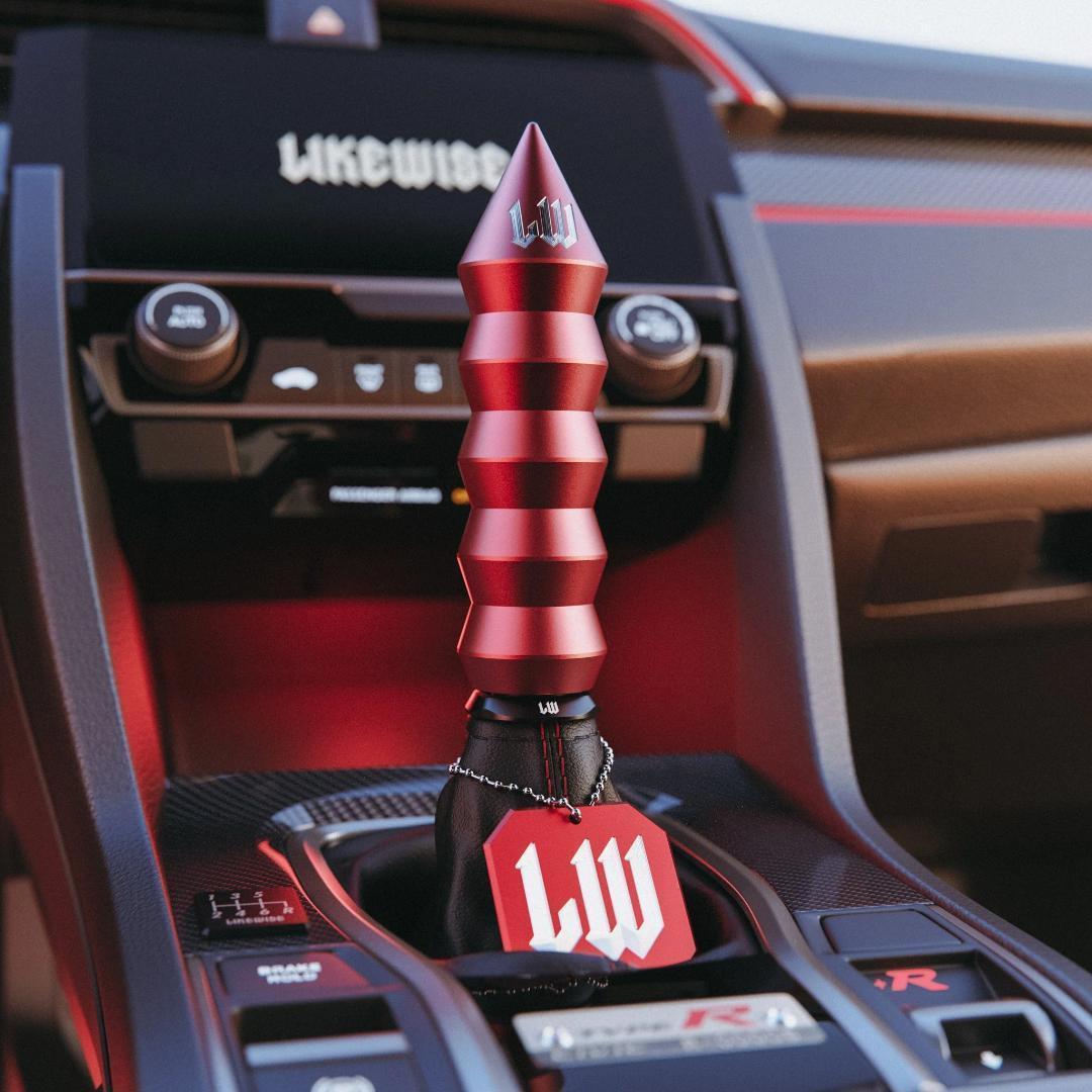 ライクワイズ デスグリップ チェリーポップ シフトノブ レッド