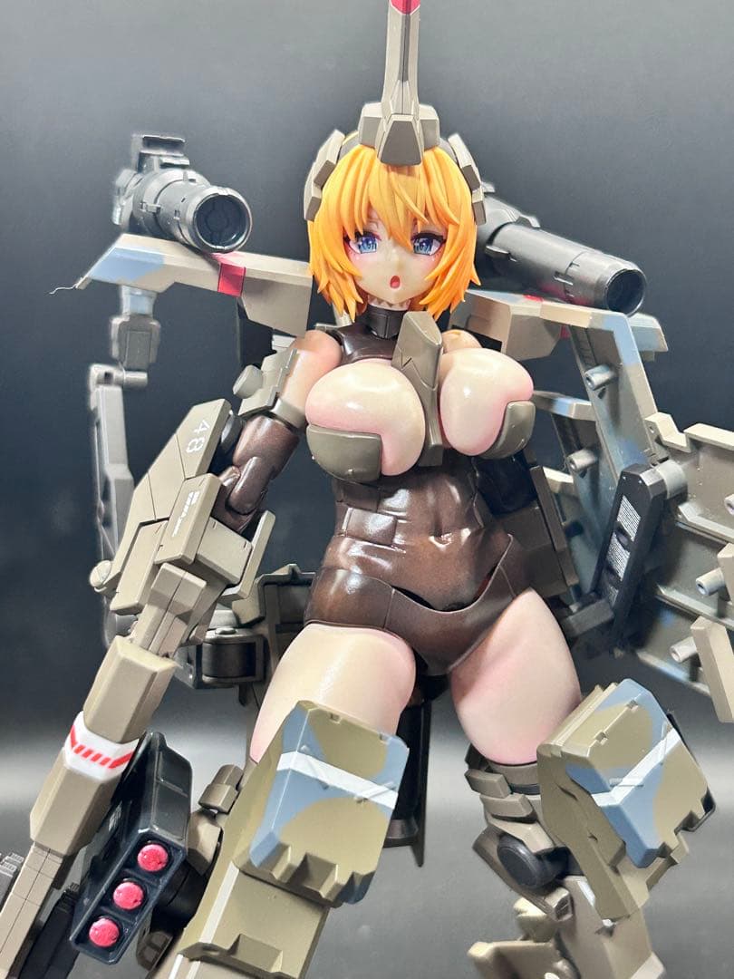 フレームアームズ・ガール 輝鎚・甲　砲撃型　塗装完成品　コトブキヤ