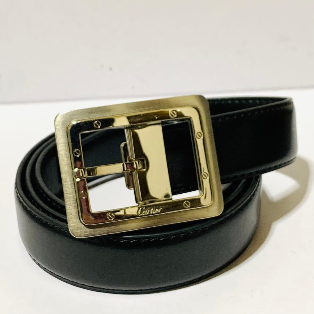 美品　カルティエ　サントス ドゥ ゴールド金具