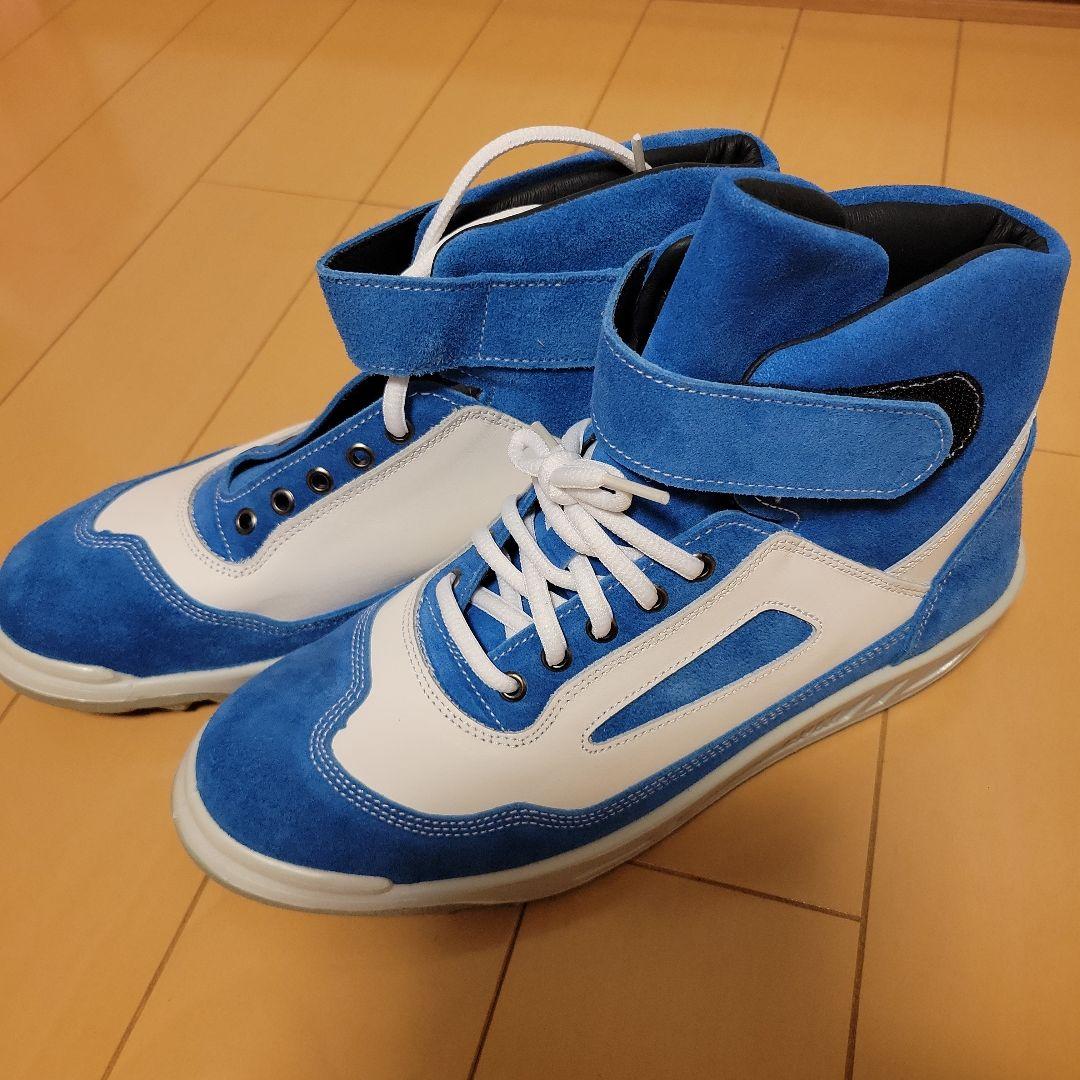 【未使用】青白スエードハイカット安全靴