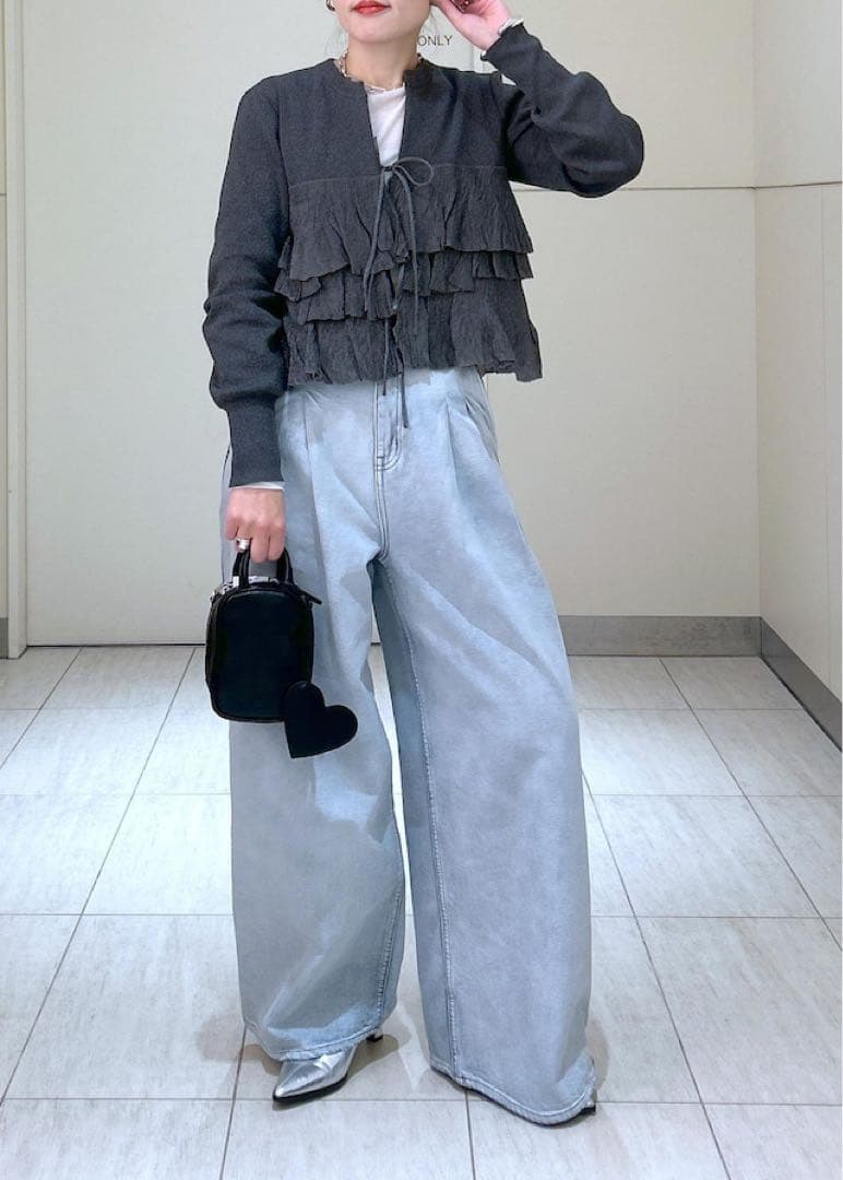 ADAM ET ROPÉ ドレスデニムパンツ サックス 38