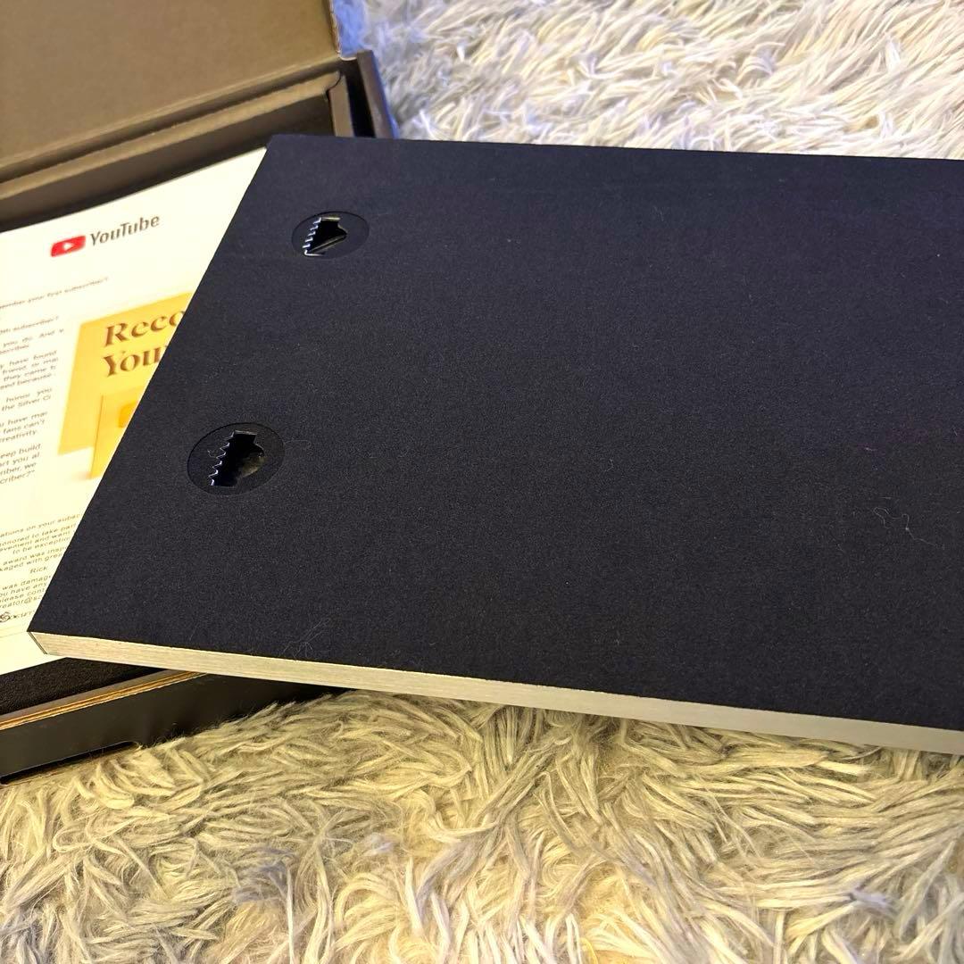 YouTube】銀の盾+銀の賞状 登録者数10万人 金の盾 銀盾 - メルカリ