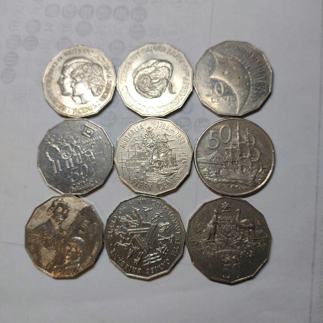 オーストラリア 50セント 記念硬貨 9種類 - メルカリ
