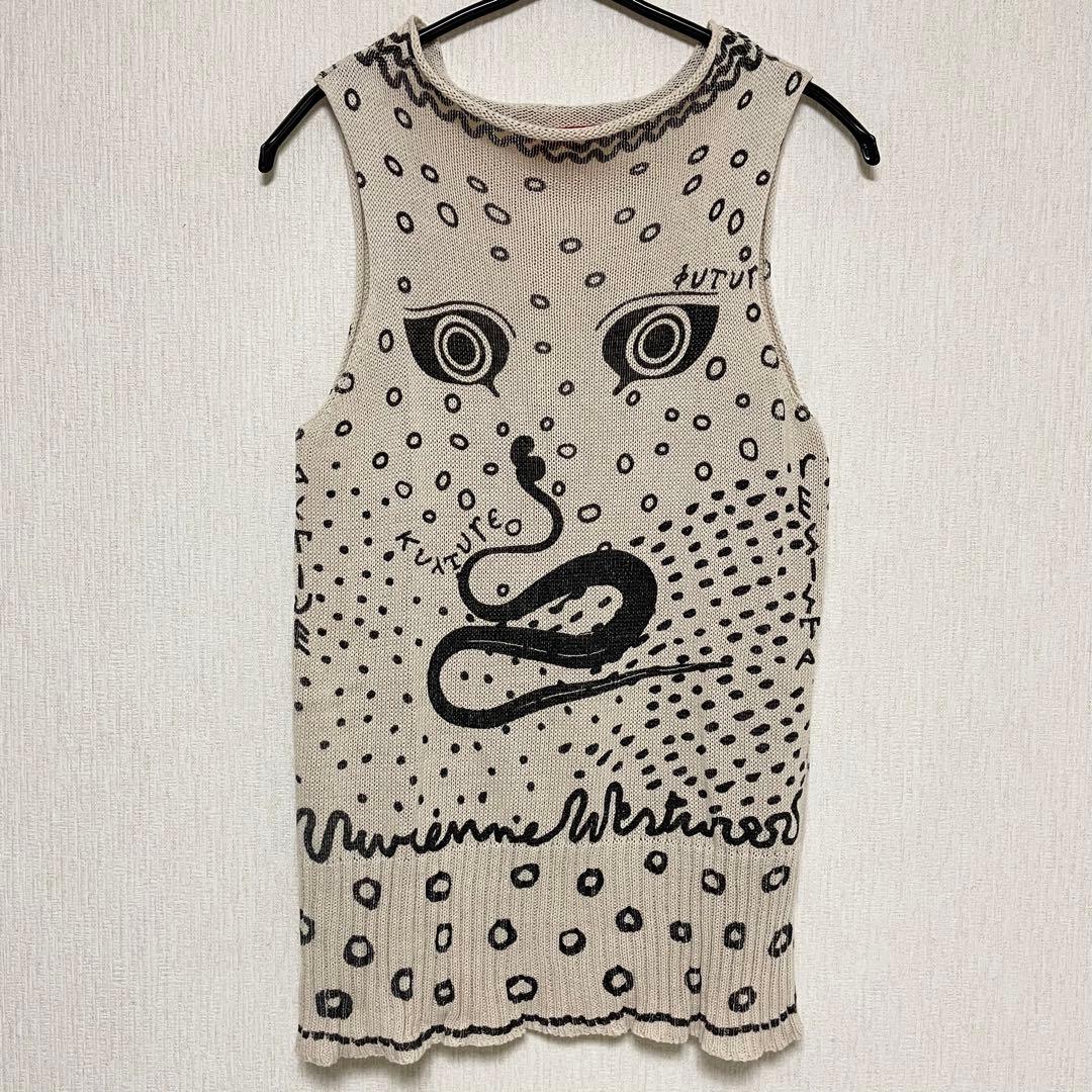 ヴィヴィアン ウエストウッド ニット タンクトップ 2 希少 ノースリーブ M
