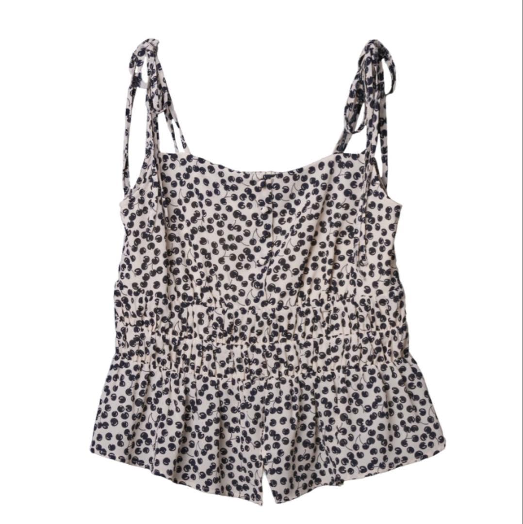 herlipto cherry pattern strap tops Ｍ　新品