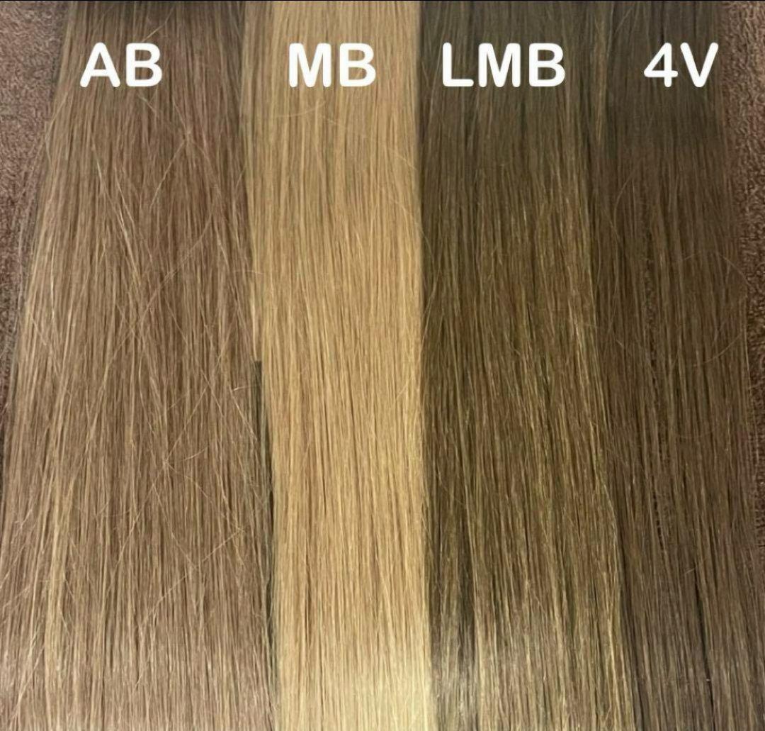 4v/100当日発送　シールエクステ　選べる！10枚♪ シールエクステ 人毛100% 38cm 6本セット（1本約2.4g） sl-039