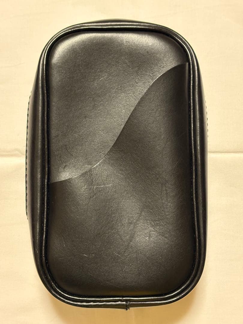 レザー ブラック ポーチ ジッパー付き レザージップポーチ Zip pouch D S 黒 – kuros.style