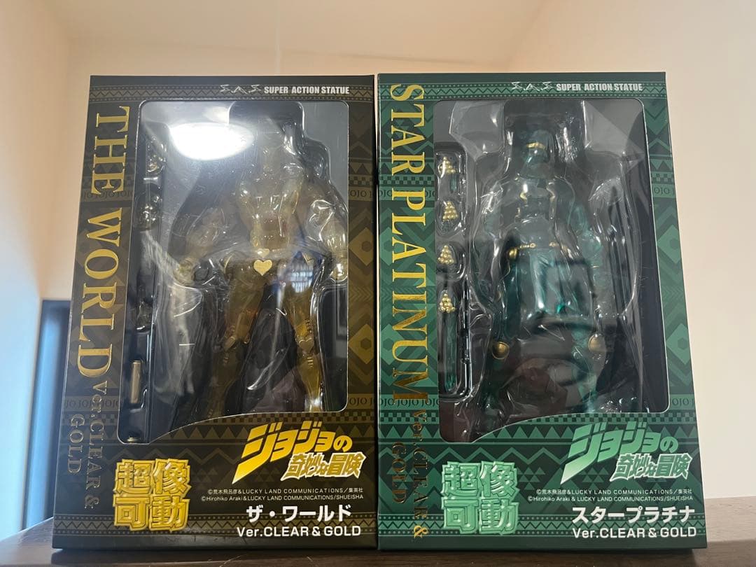 超像可動 ザ・ワールド &スタープラチナ　CLEAR&GOLD