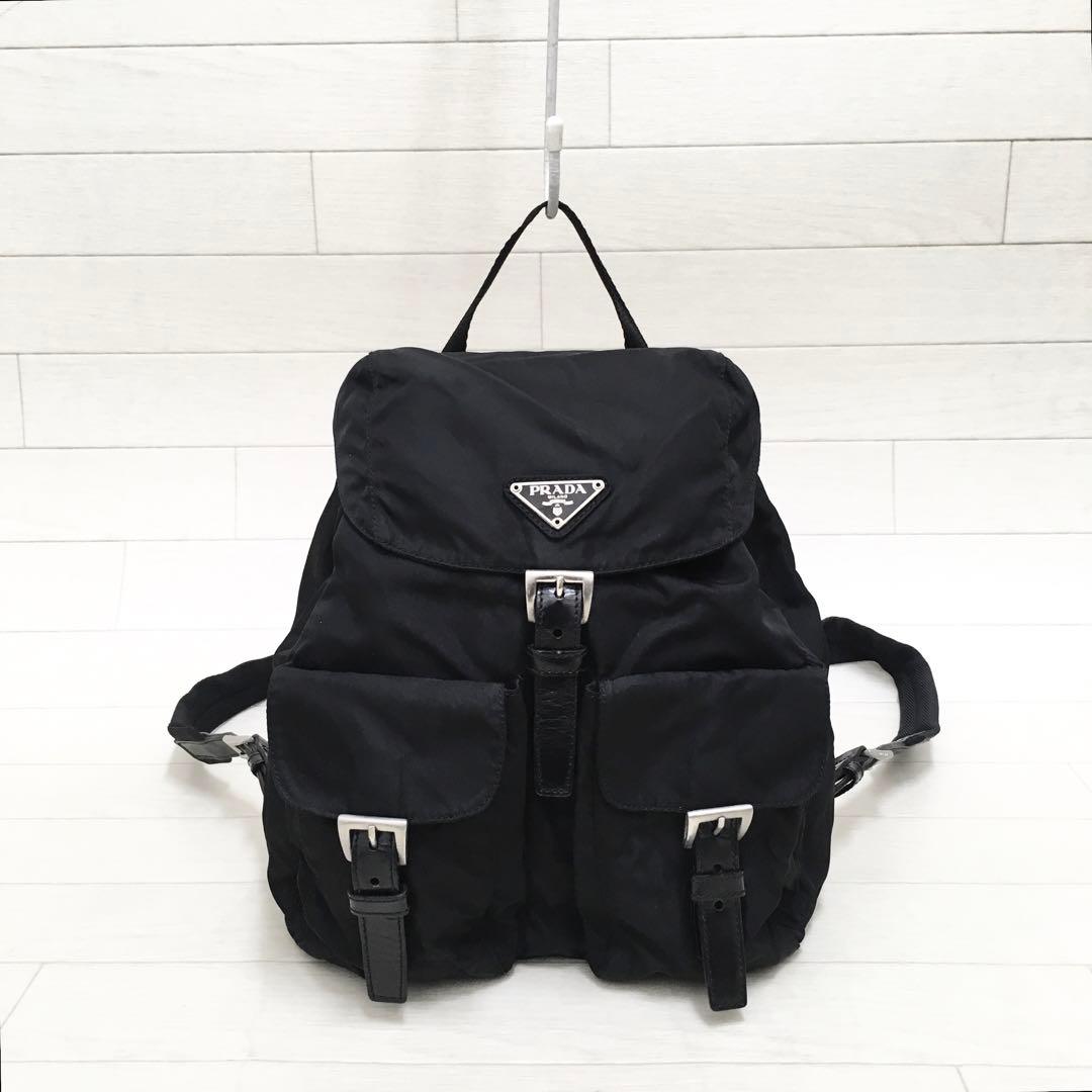 ☆美品・白タグ付☆PRADA TESSUTO VELAナイロンリュック ブラック Prada Tessuto Nylon Vela Small Backpack Black 1825742 – FASHIONPHILE