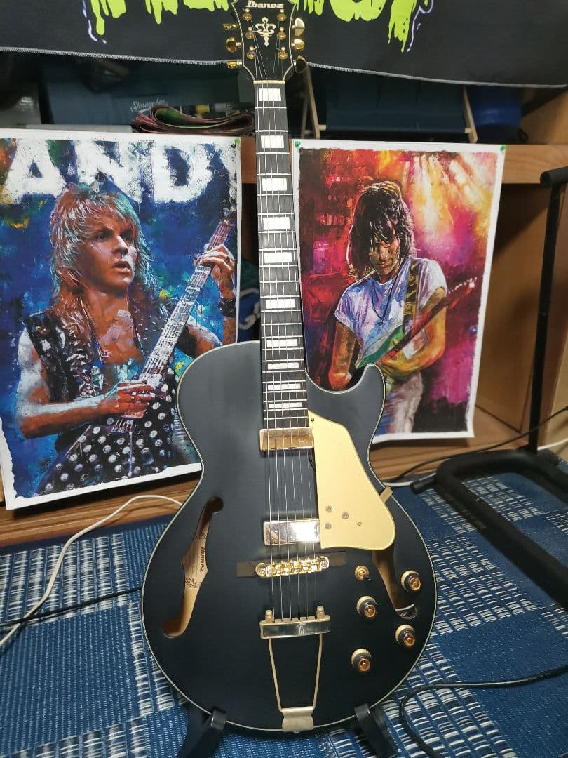 Ibanez AG85-BKF / Black Flat　フルアコ