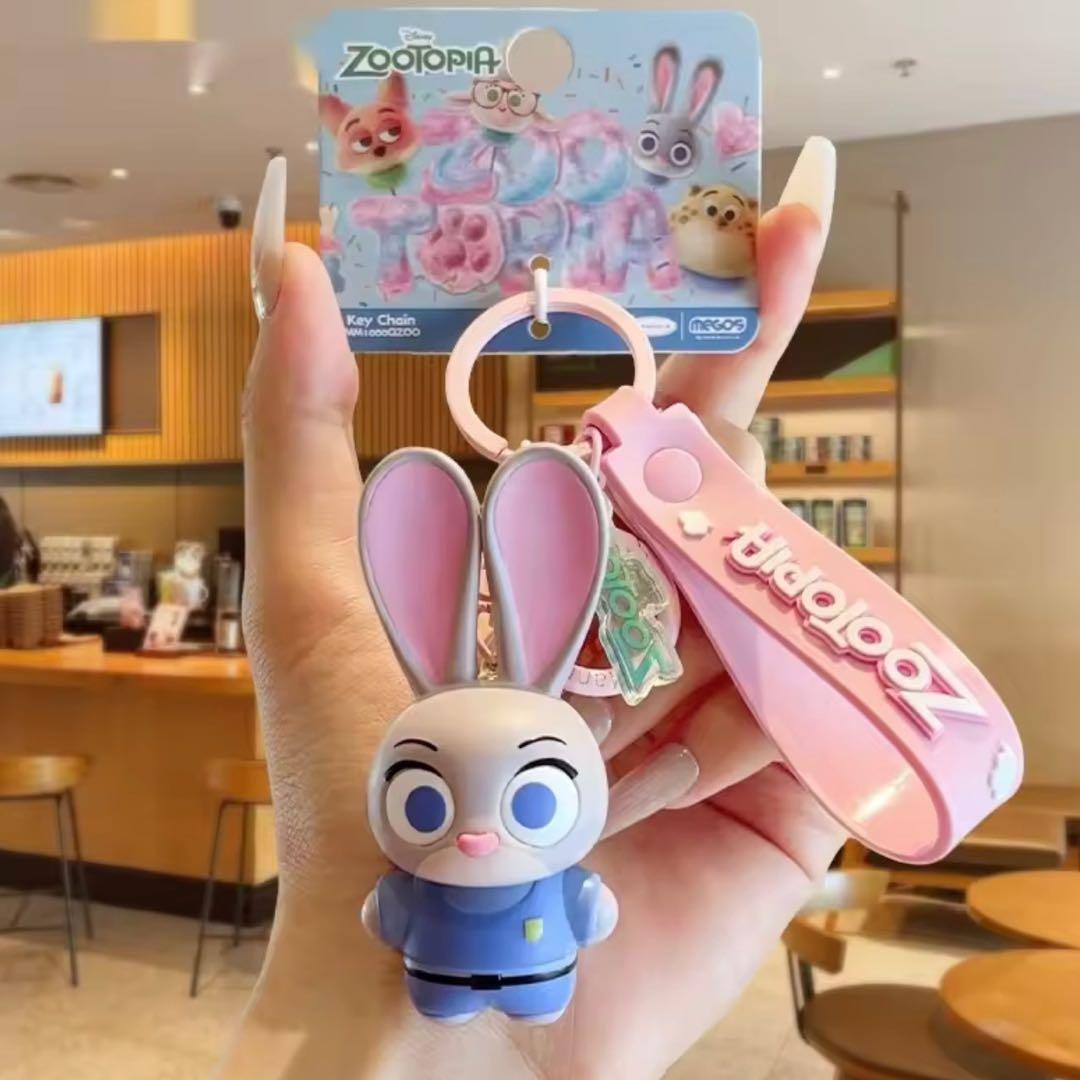 大人気❣️Disney ズートピア キーホルダー 4点セット ストラップ