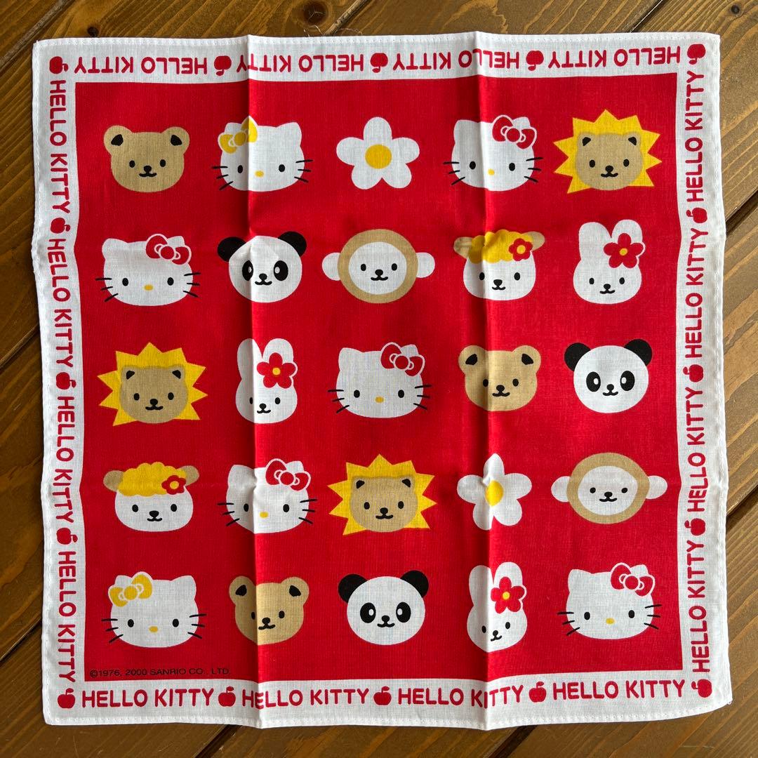新品未使用 サンリオ ハローキティ ハンカチ 2000年 平成レトロ 当時物