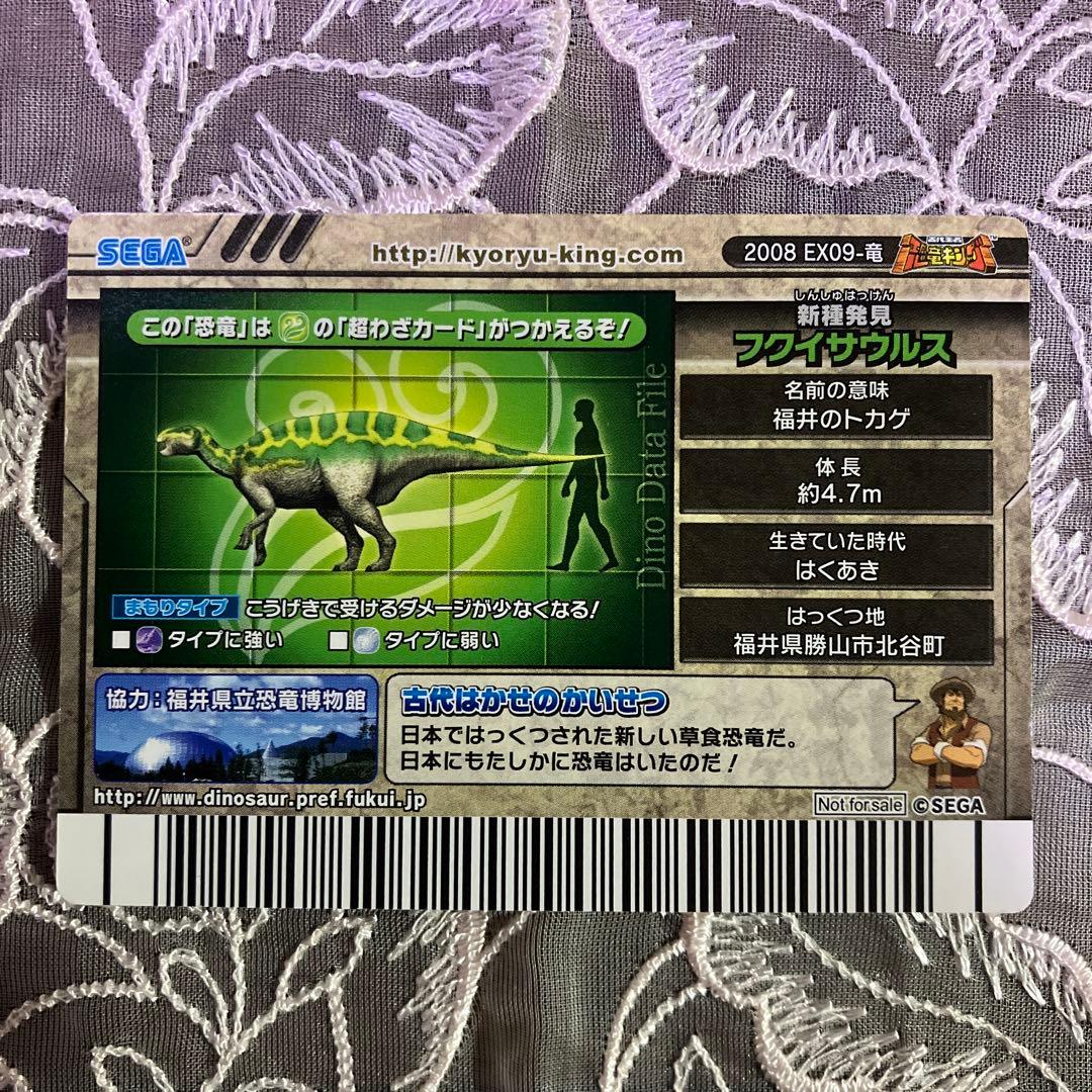フクイサウルス 恐竜カード 2008年 恐竜キング 福井恐竜博物館来場限定