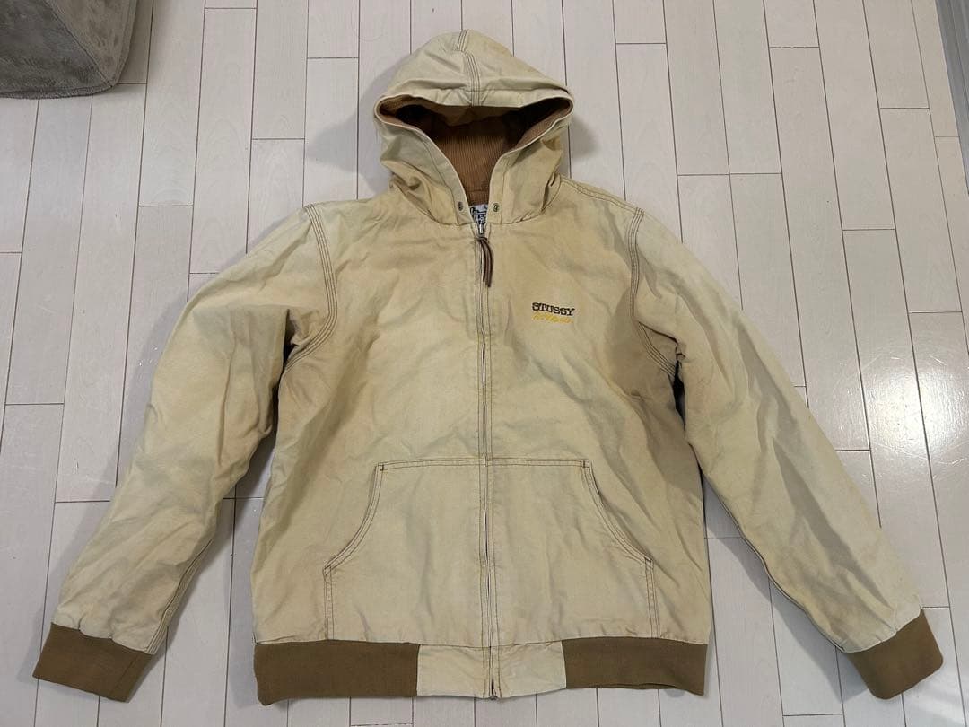 Stussy フード付きジャケット L ☆送料・関税込☆Stussy☆SHERPA PANELED HOODED JACKET☆ (STUSSY