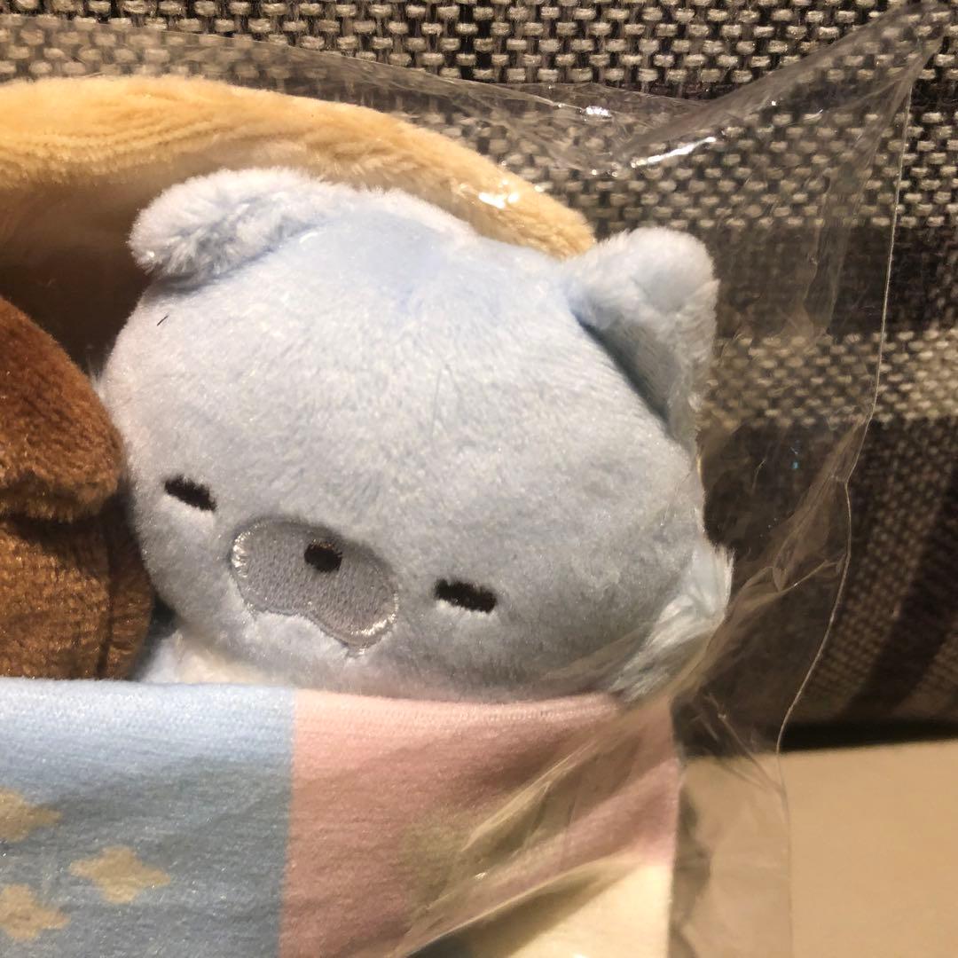 リラックマストア限定：アオコグのおとまりてのりぬいぐるみセット