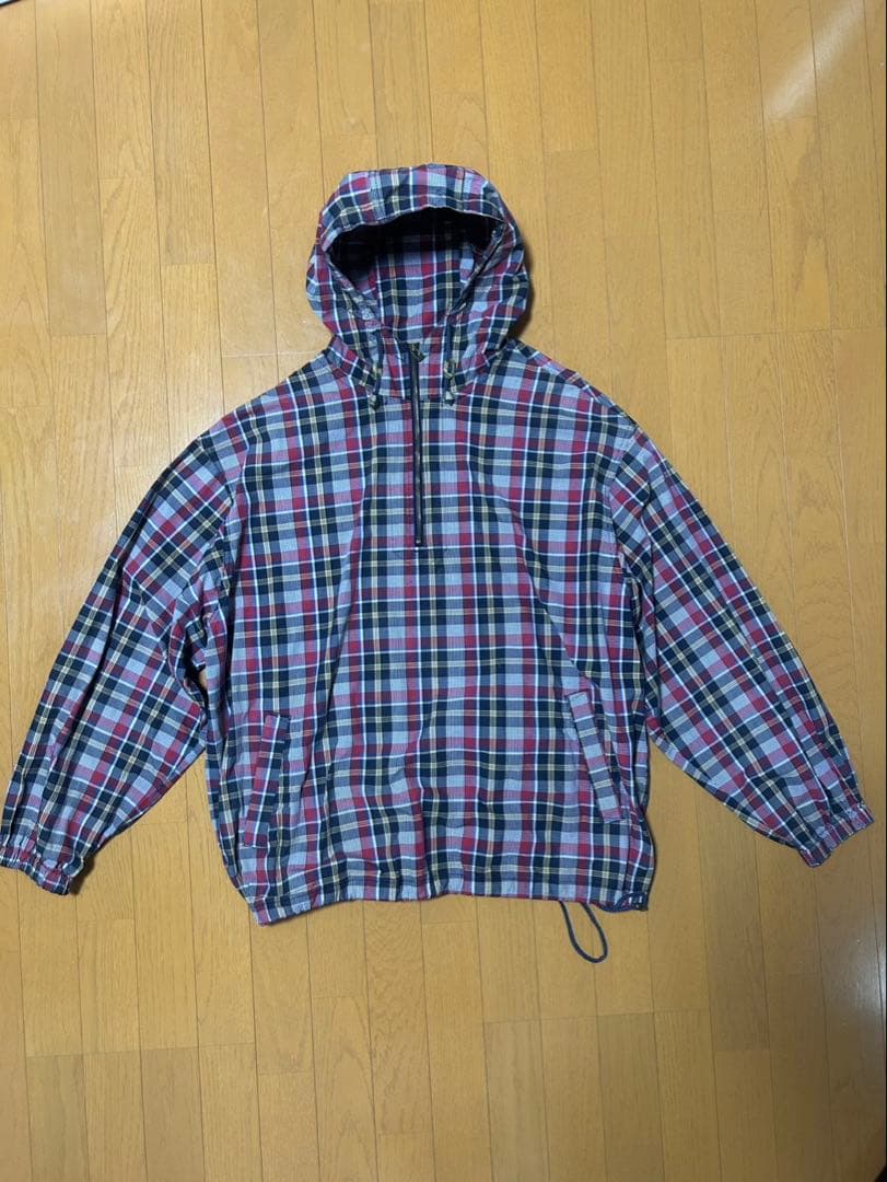 90s eddie bauer アノラックパーカー チェック エディー - メルカリ