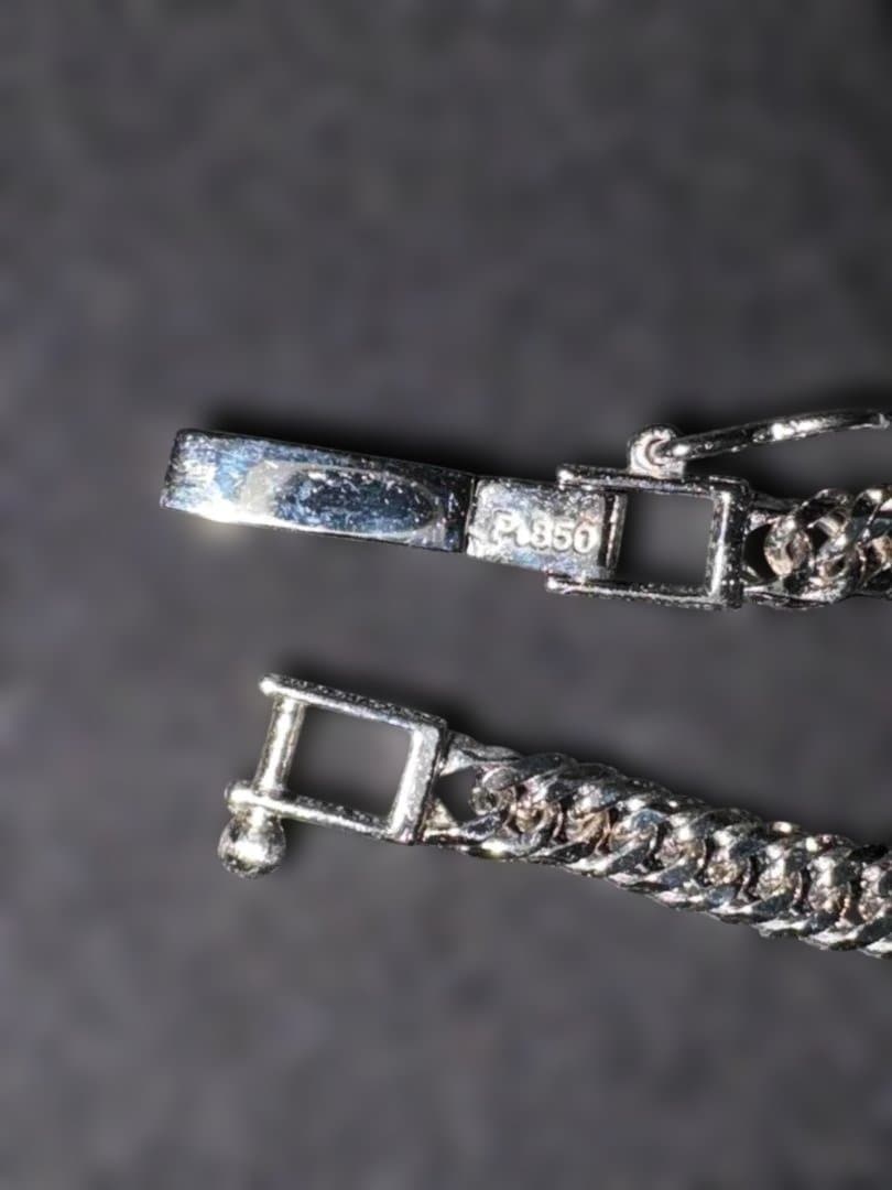 プラチナ6面W喜平ネックレス　50㎝　15.6ｇ