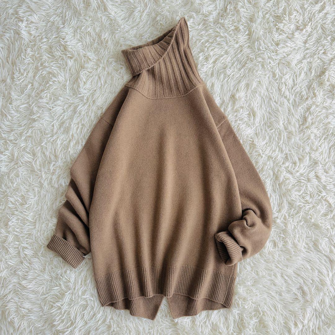 【極美品】Deuxieme Classe JADEタートルニット ブラウン