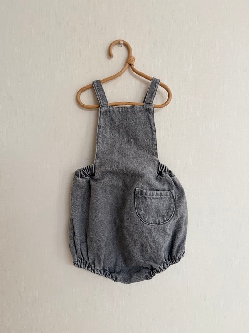 ロンパース・カバーオール SOOR PLOOM Oona Romper Gray Denim 2yr