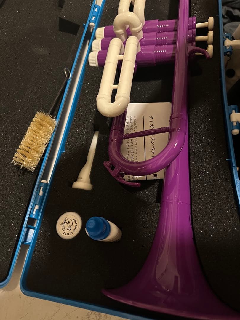 大人気 TIGER プラスチックトランペット タイガー パープル　洗浄済み