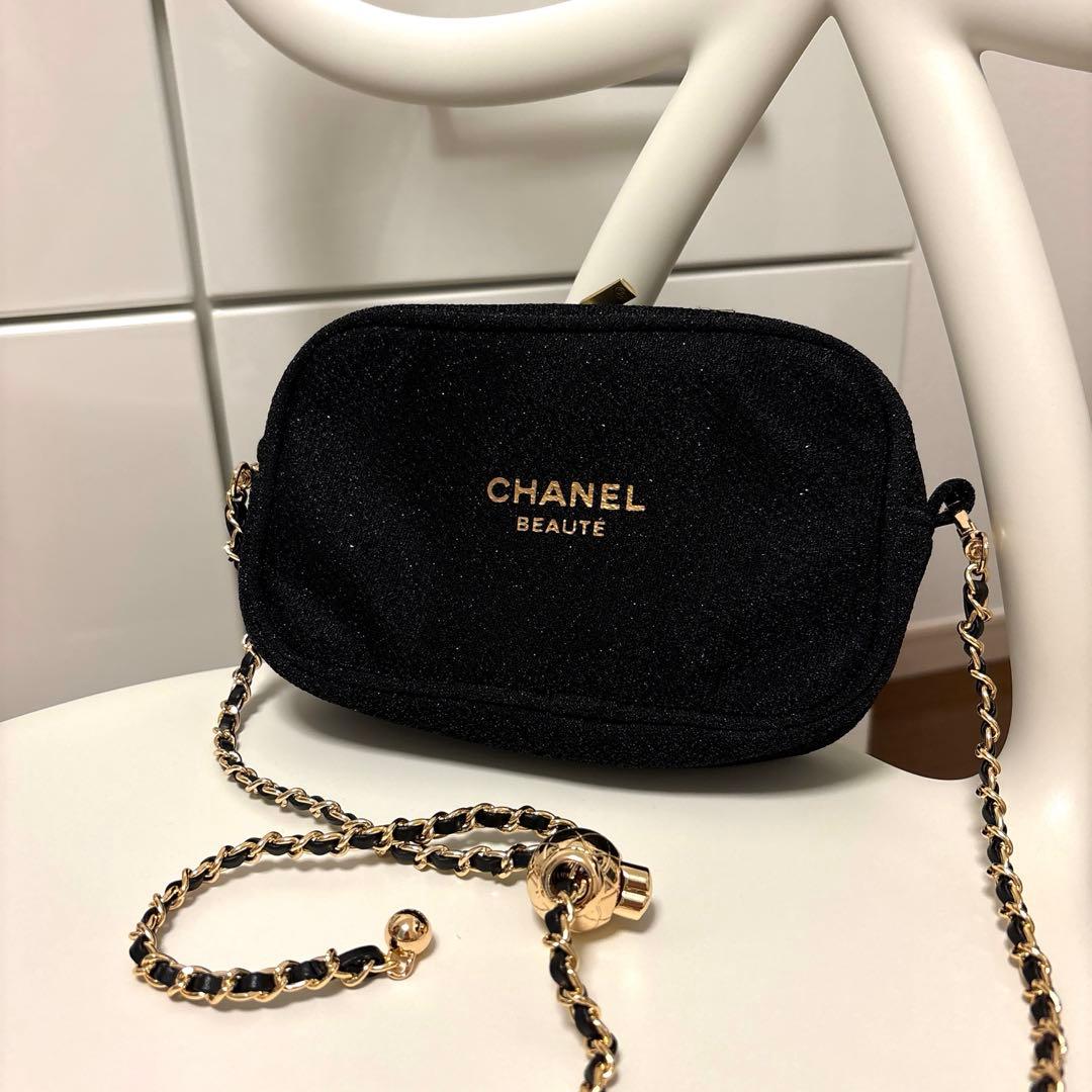 CHANEL シャネル ノベルティ ポーチ 黒 ブラック - メルカリ