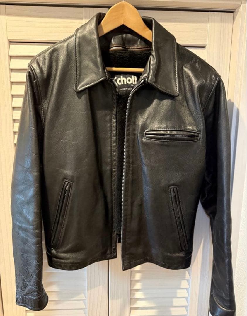 マギーSchott 643 トラッカージャケット 40ライナー付き