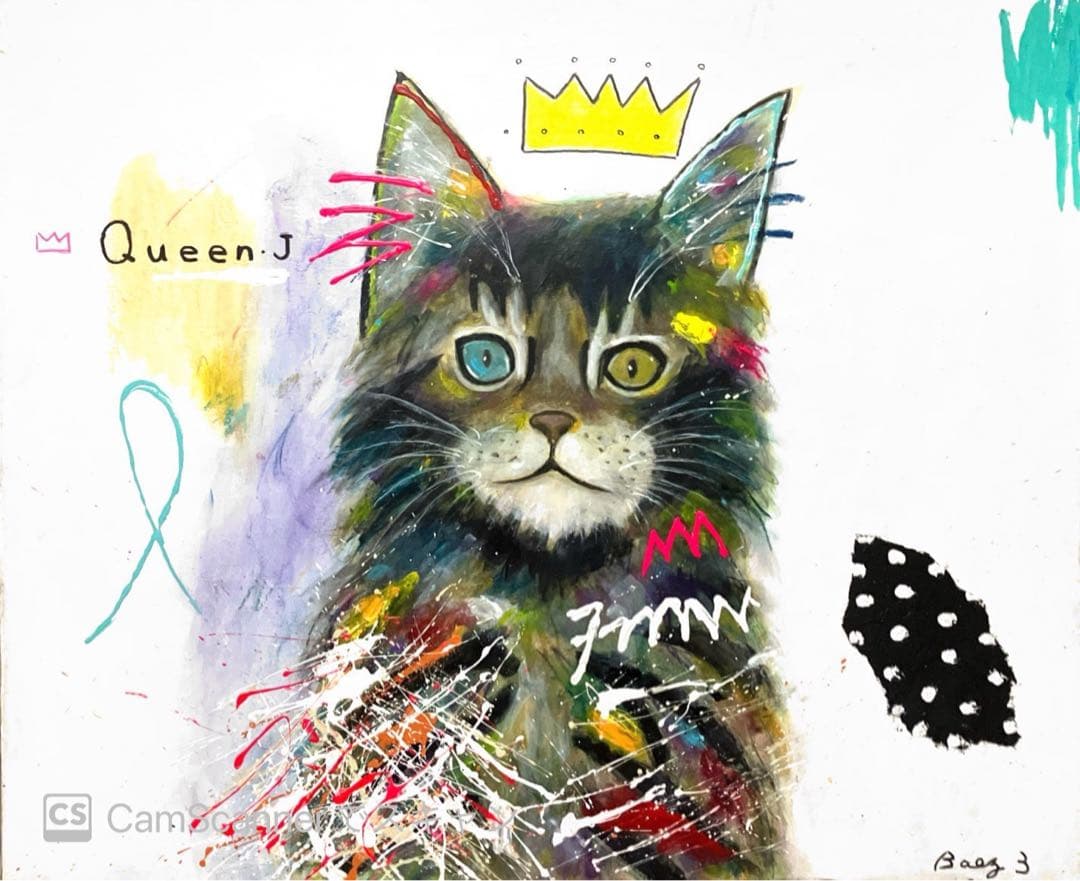 【Queen.J】キャンバスF12号　猫　ねこ　メインクーン　BAEZ3 29669290_m.jpg?auto=format&w=960