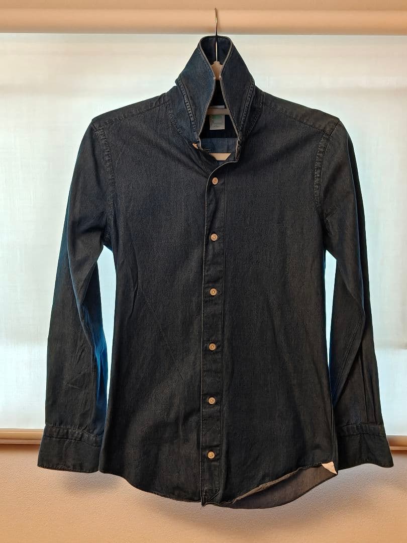 フィナモレ シャンブレーシャツ　サイズ36 XS-S相当