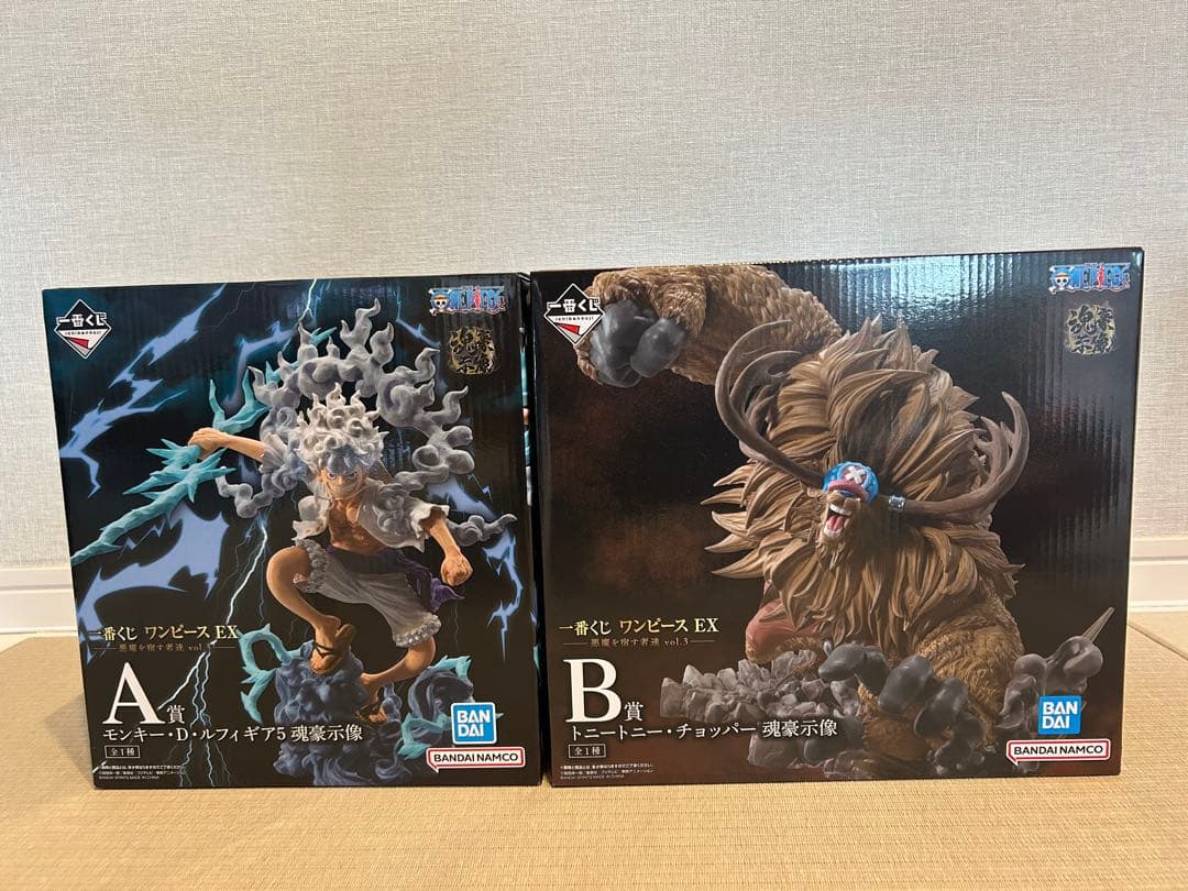 一番くじ ワンピース EX 悪魔を宿す者達vol.3 A賞ルフィ B賞チョッパー