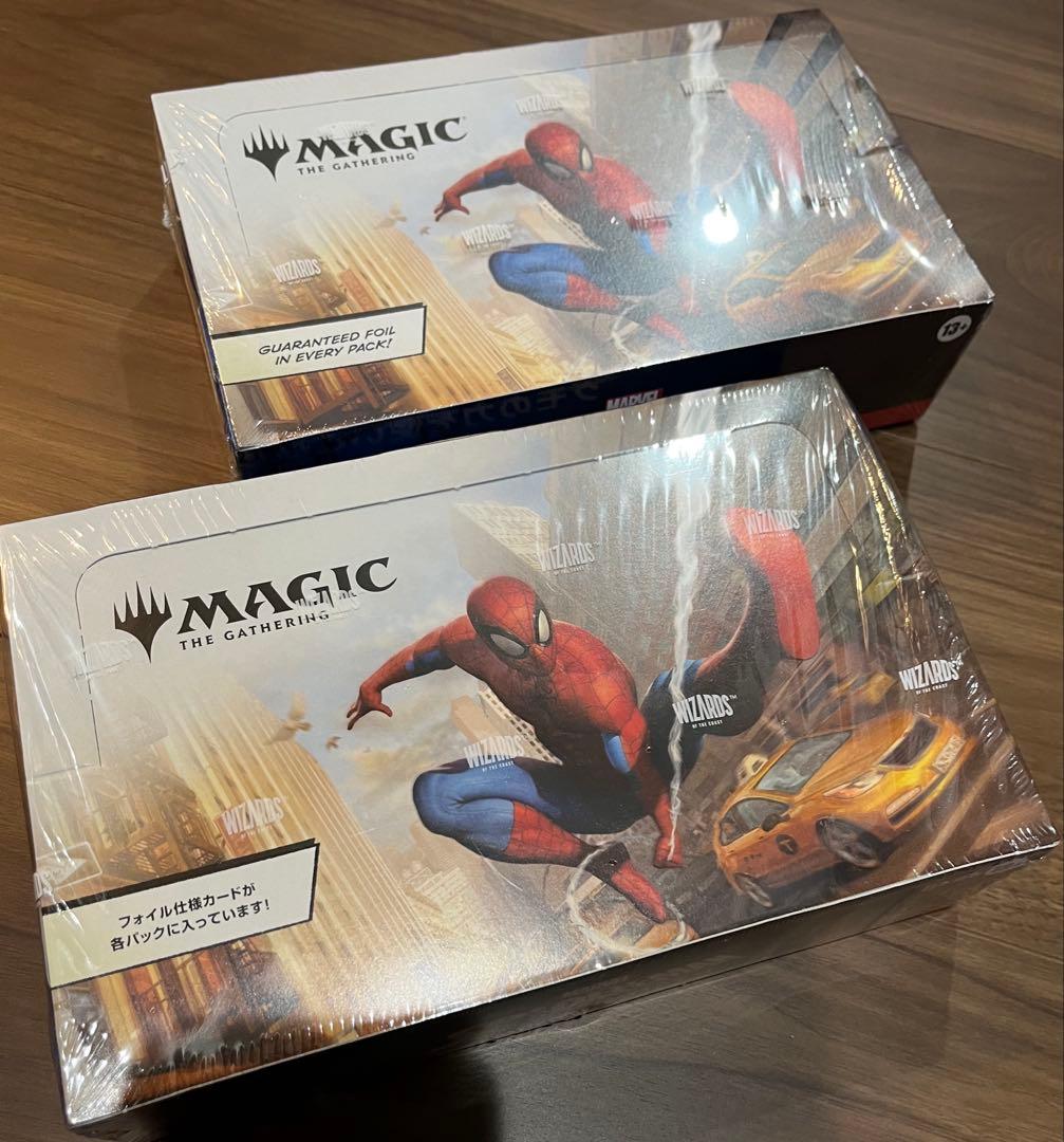 スパイダーマンプレイブースター未開封　英語/日本語1BOX 2BOXまとめ売り Amazon.co.jp: マジック：ザ・ギャザリング マーベル スパイダーマン