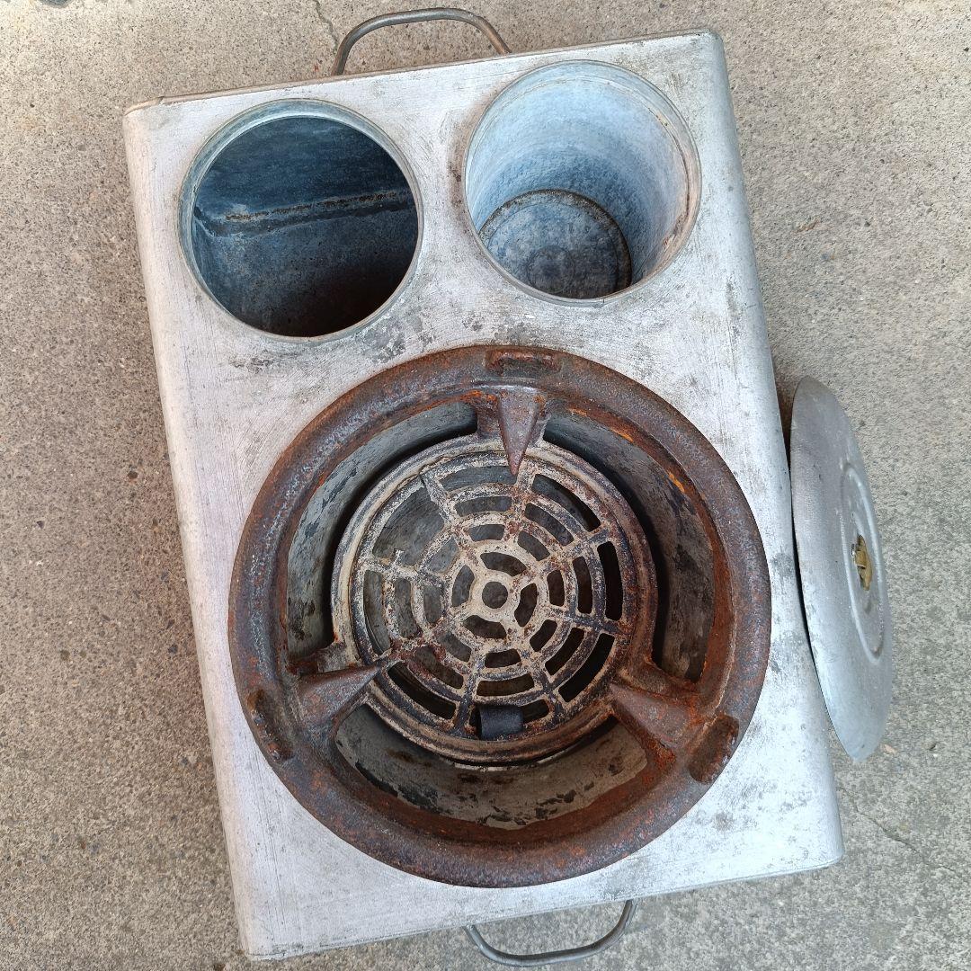 当時物 貴重】 特許 キネンコンロ 持ち手付 状態良 酒燗器 - メルカリ