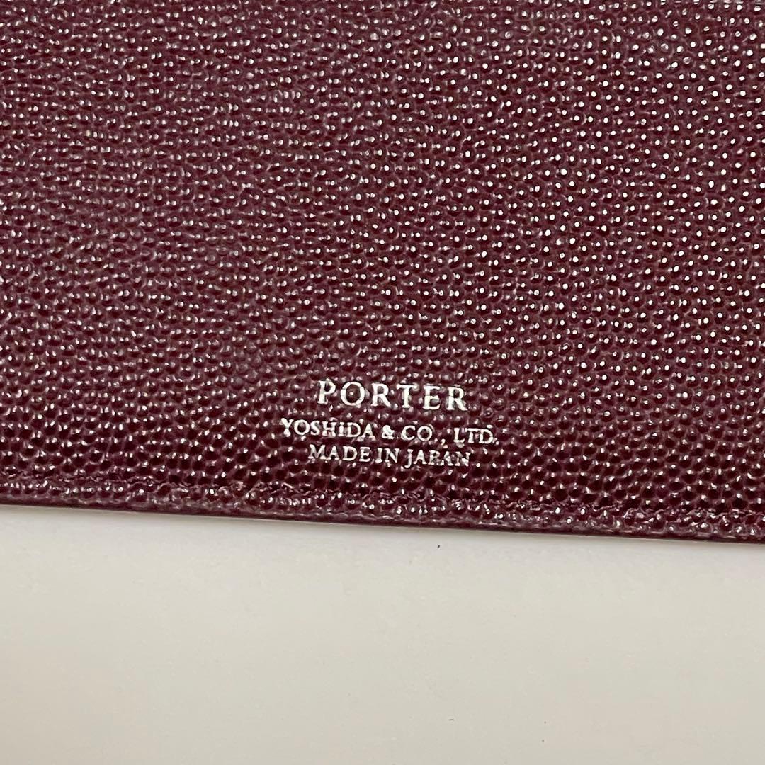 未使用 ポーター エイブル カード＆コインケース ボルドー - メルカリ