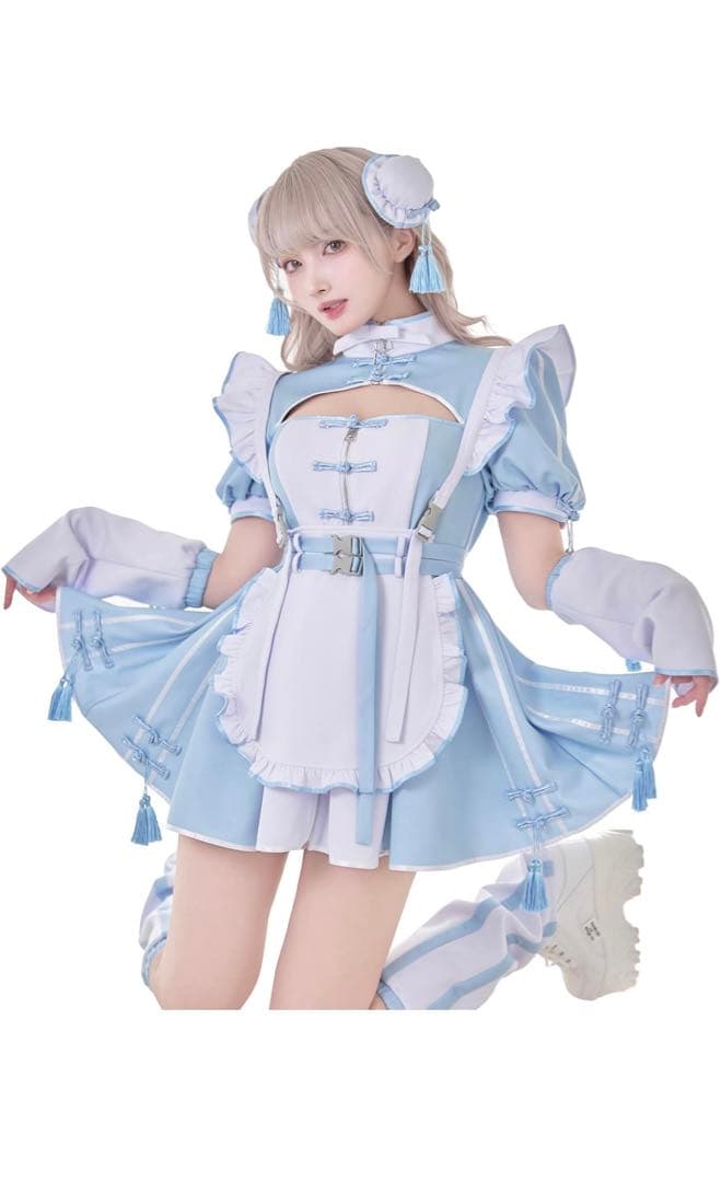 マリームーン 天使界隈 チャイナ 水色 - メルカリ