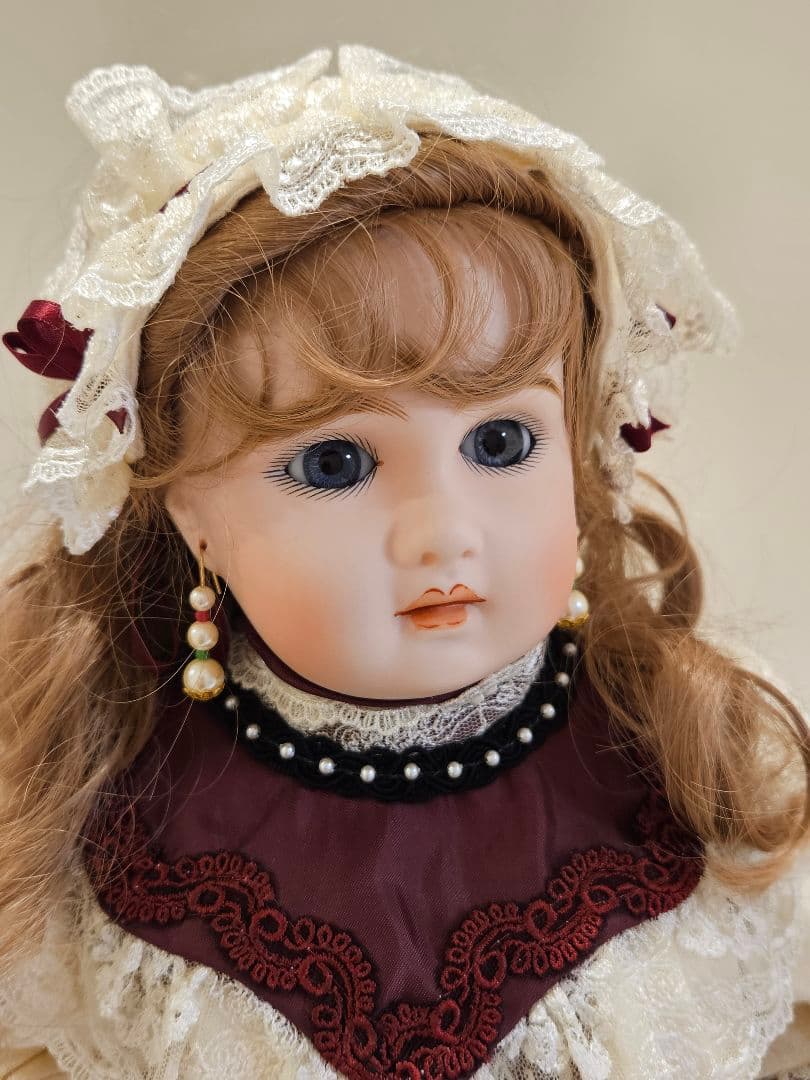 ジュモー❀Bebe Jumeau ブルーグレーの瞳　ビスクドール　リプロ 2026年最新】ジュモー レプリカの人気アイテム - メルカリ