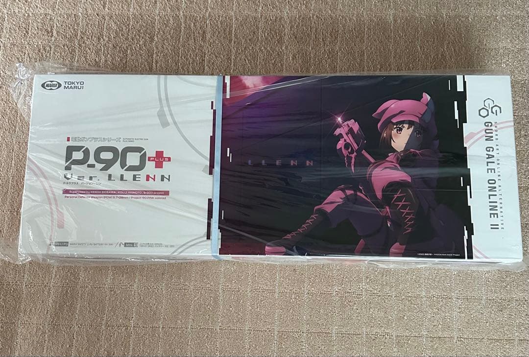東京マルイP90レン(未開封)+販促ポスター額付+FMA P90リアスイベル P-90プラス バージョン・レン【電動ガンプラス】 - 電動ガン