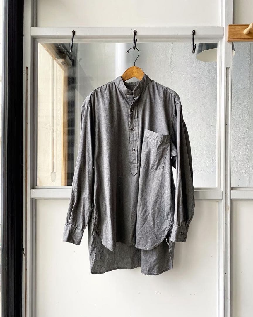 COMOLI コモリ ヨリ杢プルオーバーシャツ 3