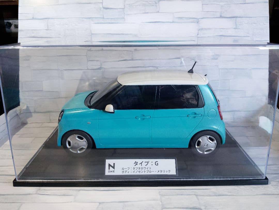 303029　1/12 ホンダ N-one　ミニカー　ホワイト×ブルー