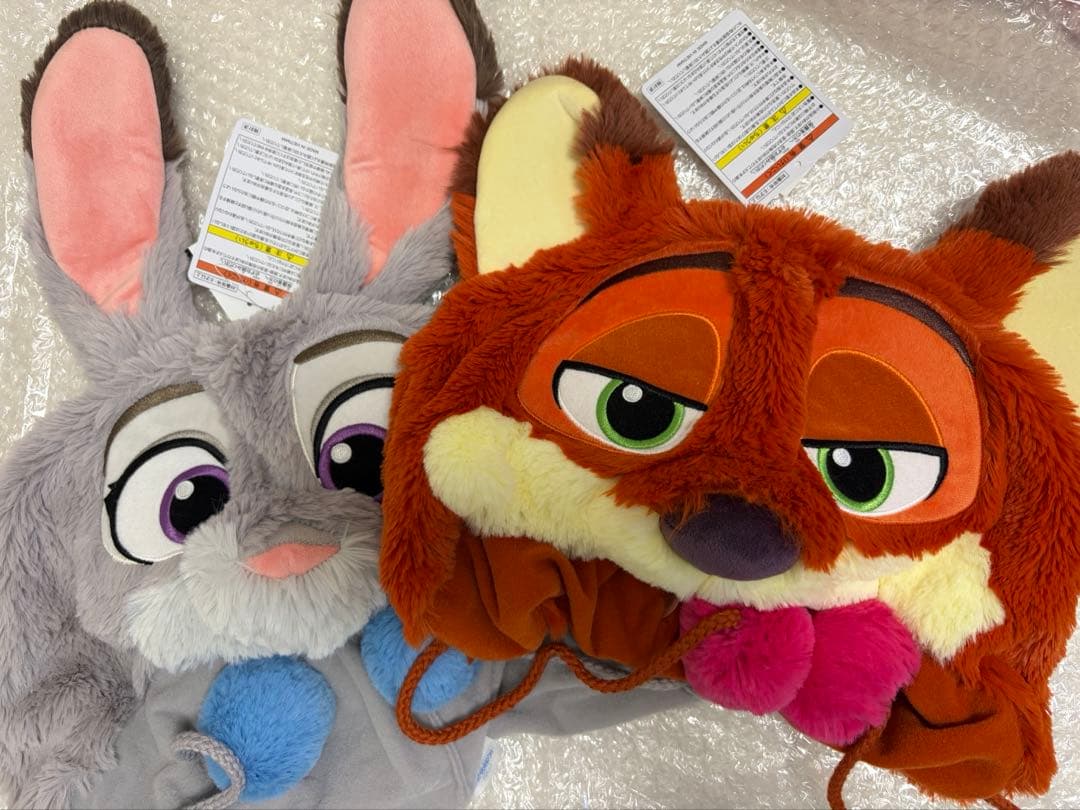 ディズニー ズートピア ニック ジュディ ファンキャップ タグ付き 2個