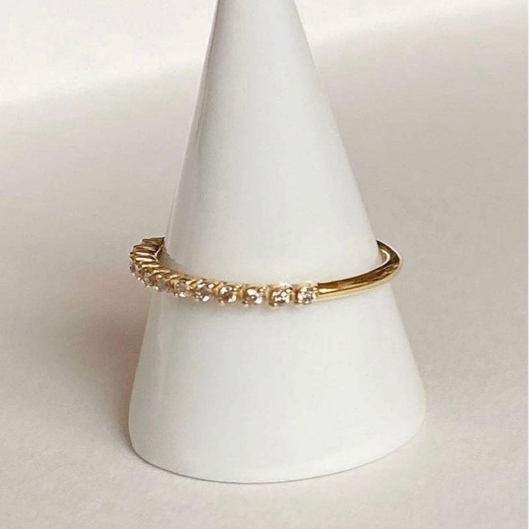 アガット ageteK18 9号 ダイヤモンド ハーフエタニティ - メルカリ