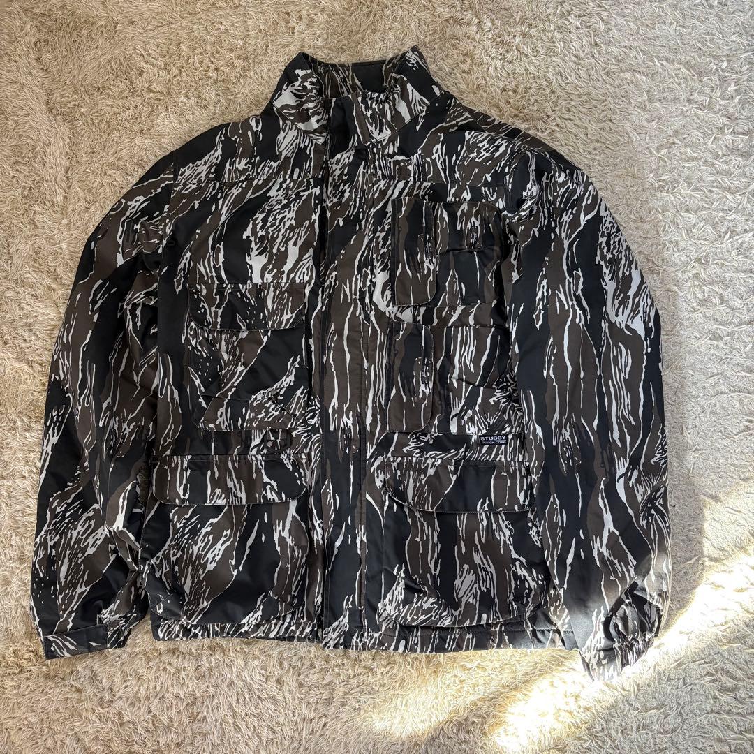 stussy nylon camo jacket ナイロンジャケット　カモ柄